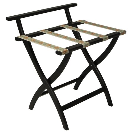 Vertex Wall Saver Luggage Rack with Tapestry Straps - Black VE3939476